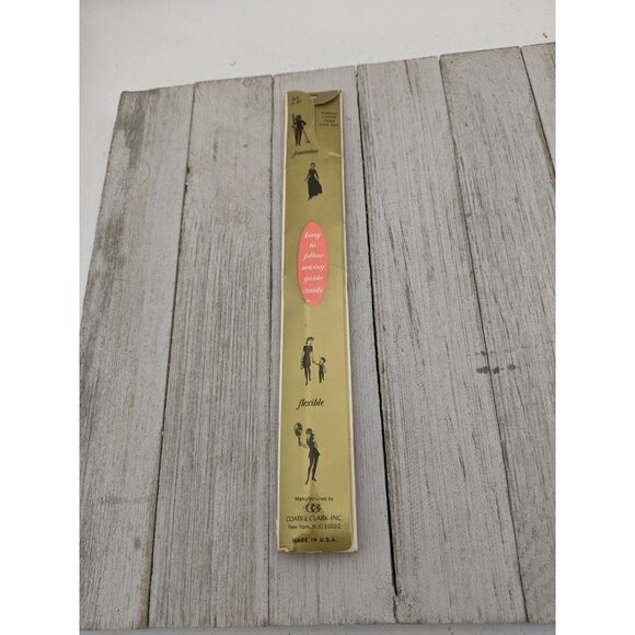 Vintage J&P Coats Neck Opening Metal Zipper 22" Dk Rose 32-B - Picture 4 of 4